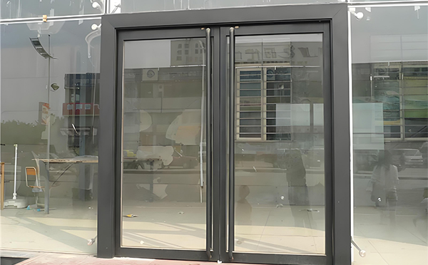 肃北玻璃地弹门